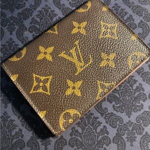 Louis Vuitton Brown and Gold Monogram Card Holder